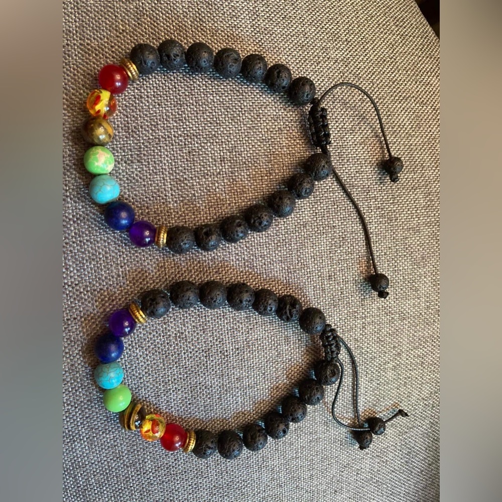 Chakra Bead Bracelets for Women - 8mm 7 Chakra Healing Bracelet With Real Stones